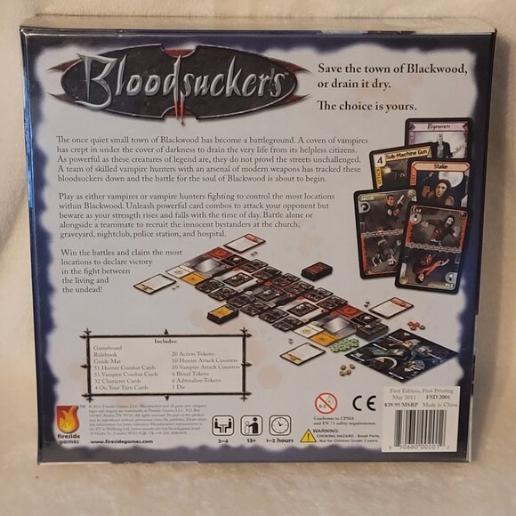 Fireside Games Bloodsuckers Board Game new - Picture 2 of 2